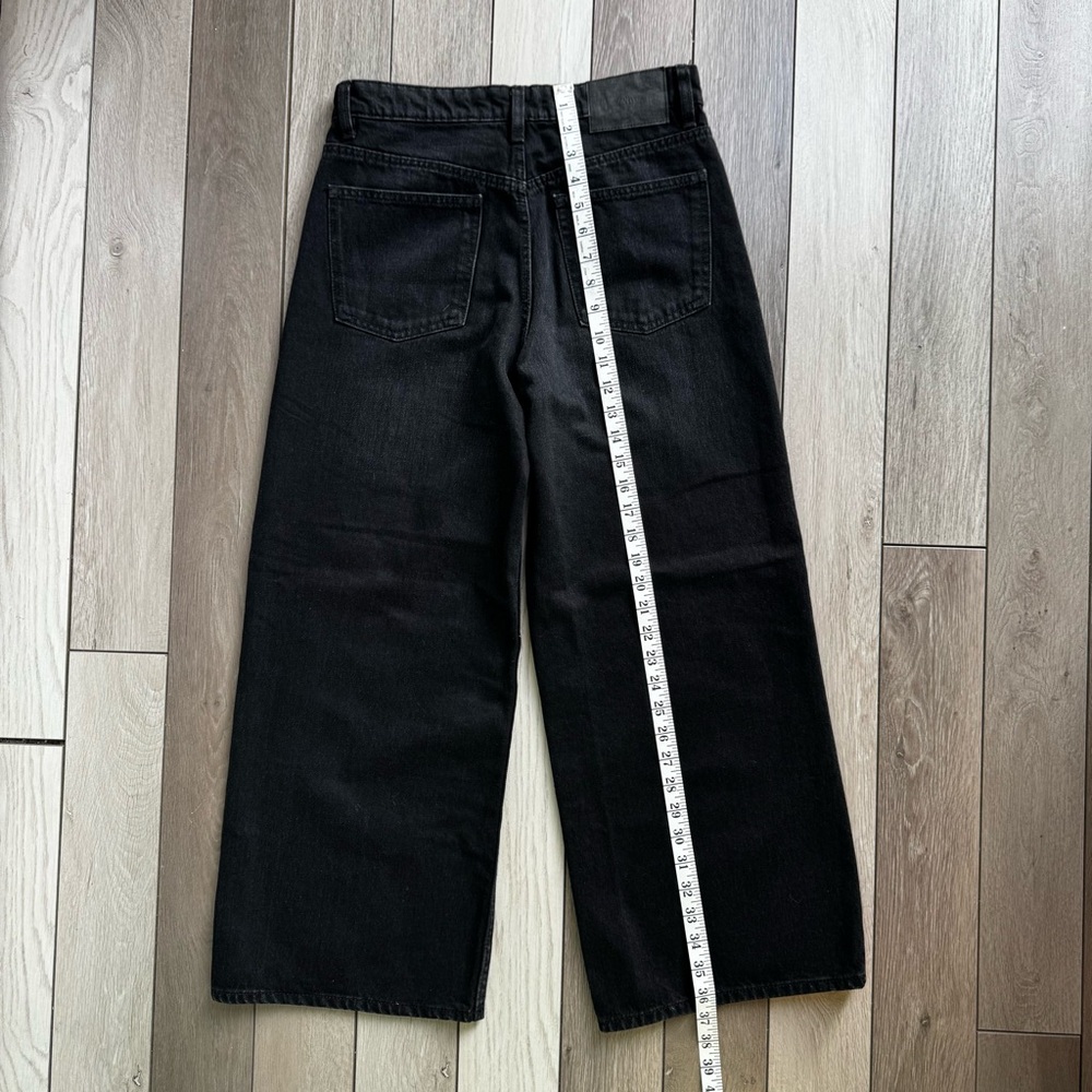 Zara Women’s Classic Black Wide-Leg Jeans | Size: 6 | Good Condition - Picture 5 of 7